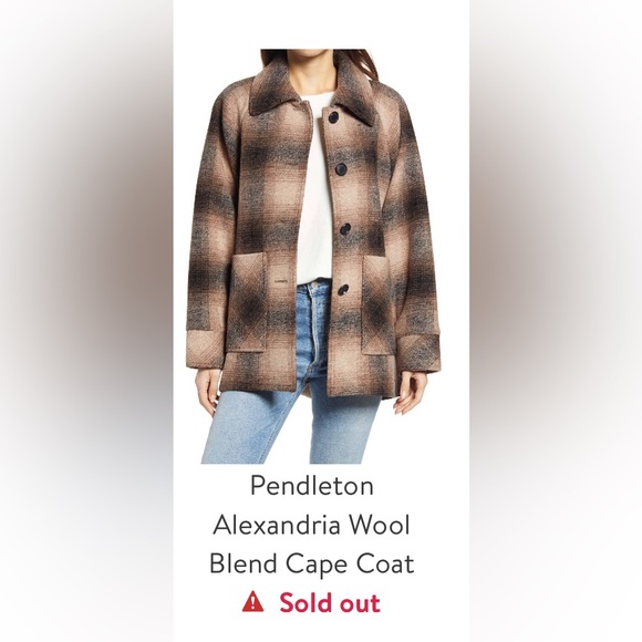 ISO Pendleton | Alexandria Wool Blend Cape Coat - Picture 2 of 2